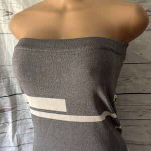 NWT Gray & White Pencil Dress/Skirt Sz S